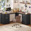 Bureau double caisson en L 59,8 po Farmhouse-1457036942
