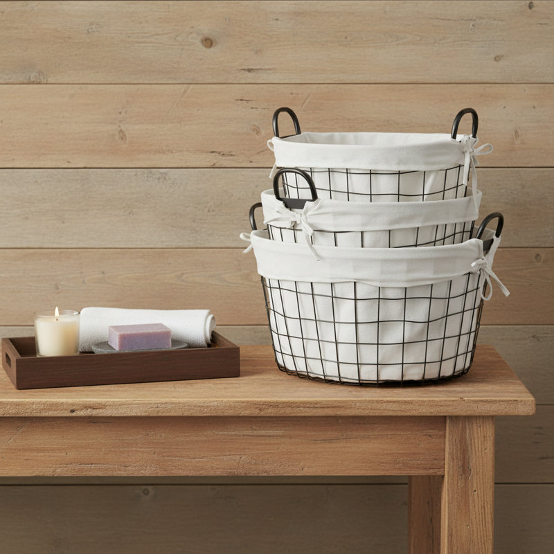 Gracie Oaks Decorative Basket