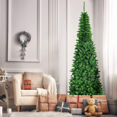7.38' H Lighted Artificial Christmas Tree