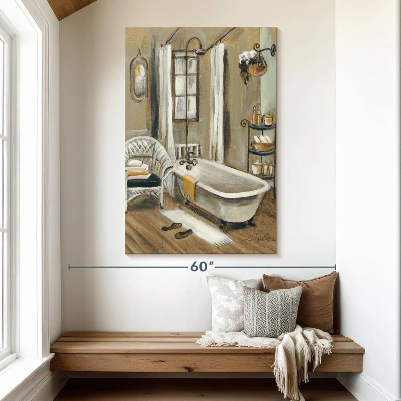 Lilie French Bath II, 51" H x 34" W