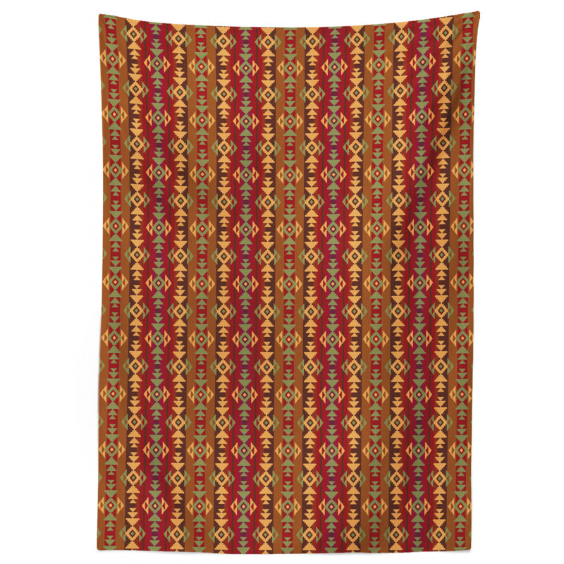 Native American Tablecloth, 90" L x 60" W