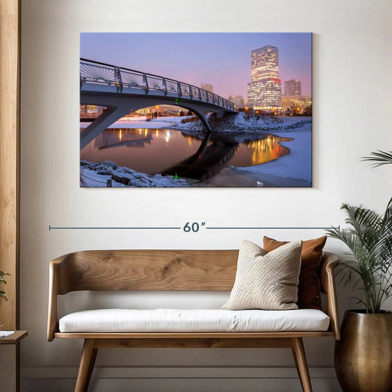 Nicci Milwaukee Winter Reflections, 32" H x 48" W
