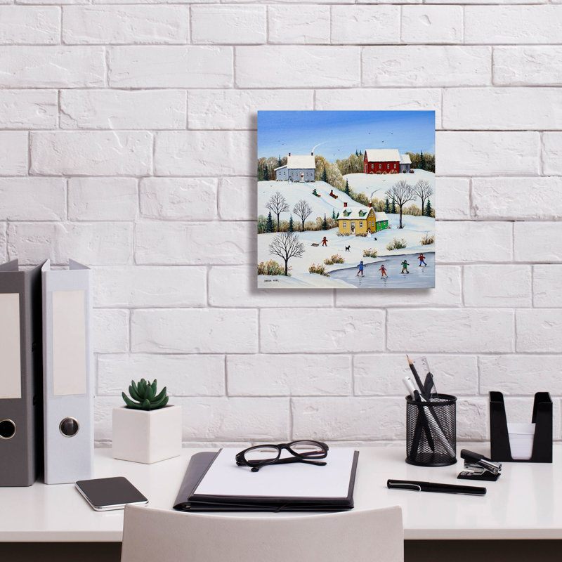 «We Love To Play On Canvas» par Sharon Mark, reproduction, H 12 po x l 12 po x P 0,75 po