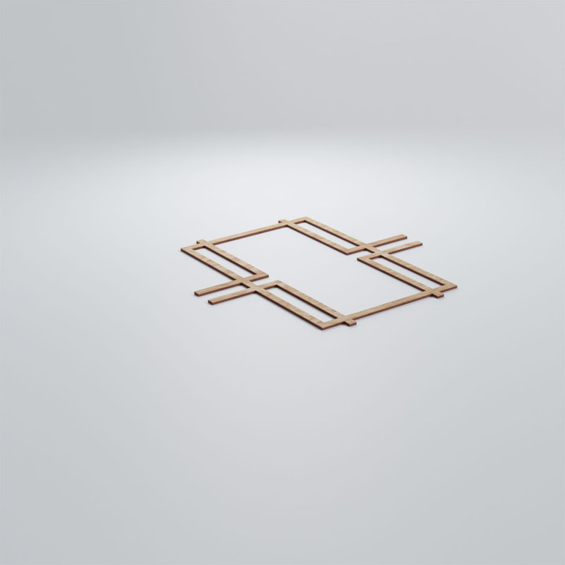 Panneaux muraux en bois Granby, Chêne rouge, H 23 3/8 po x l 23 3/8 po x P 1/4 po
