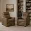Ensemble de deux fauteuils inclinables manuels