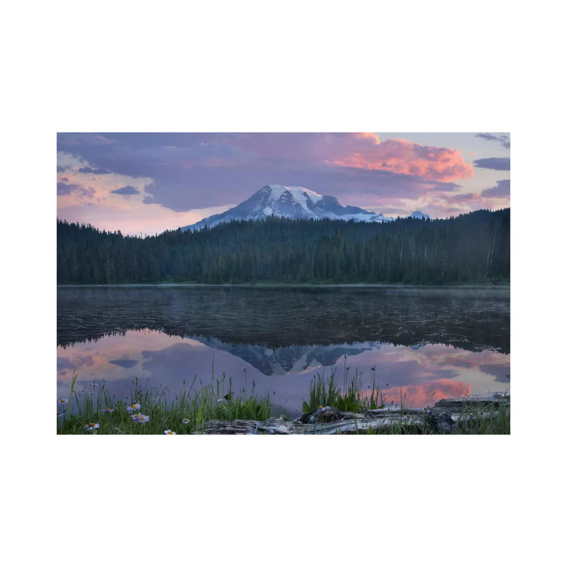 Mount Rainier And Reflection Lake, Mount Rainier National Park, Washington II by Tim Fitzharris - Wrapped Canvas Print