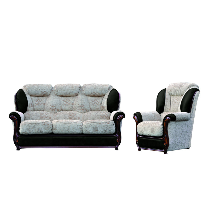 Kissell 2 - Piece Living Room Set, Black