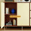 Buffet en bois manufacturé beige et cerisier-569063588