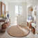 Debroh Natural Fiber Seagrass Solid Color Rug