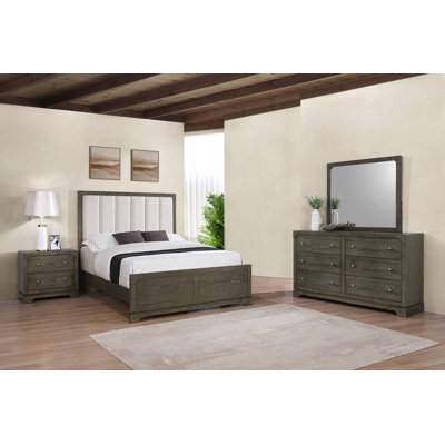 Ensemble de chambre avec très grand lit 4 pièces Kari Cacao foncé Kari