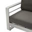Patio avec structure en aluminium - Eau kaki - Coussin de siège de 49,50 po et accoudoir de 24,02 po de hauteur requis