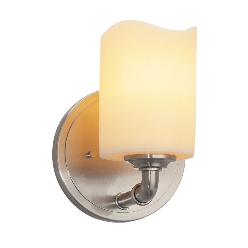 Burdette Armed Sconce, Brushed Nickel, Amber, Dedicated LED