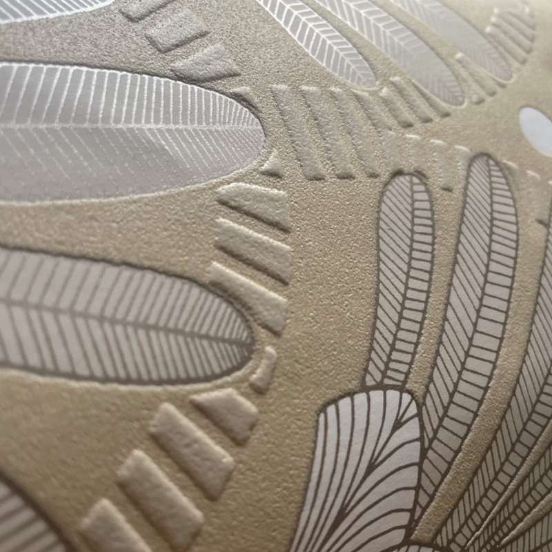 Papier peint art déco, Beige