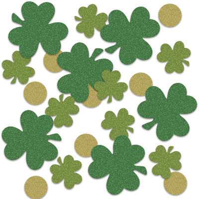 Confettis de luxe Shamrock & Coin Sparkle
