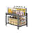Pull-Out Slide-Out Cabinet Organizer With Foldable Design For Kitchen Storage And Spice Rack