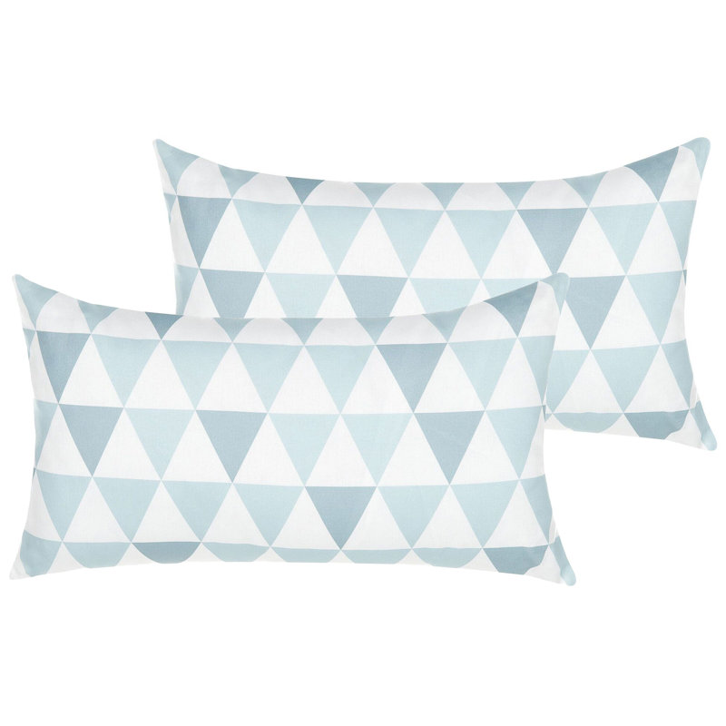 Nalston Indoor / Outdoor Geometric Rectangular Cushion