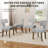 Modern T-Backrest Lambswool Fabric Upholstered Dining Chairs (Set of 2)-74767701