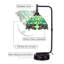 Lampe de table ajustable Tiffany Green