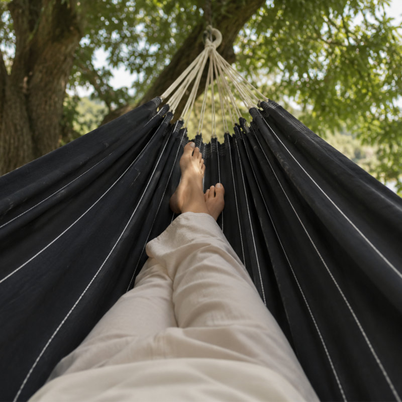 Barbados Double Hammock, Black