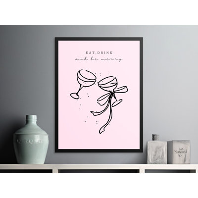 Tyrinia 1 Piece Floater Frame Wall Art