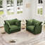 Ensemble de 2 fauteuils avec housse et siège profond-2131926031
