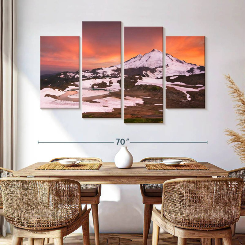 Alvord Snowcapped Mount Baker, 42" H x 68" W