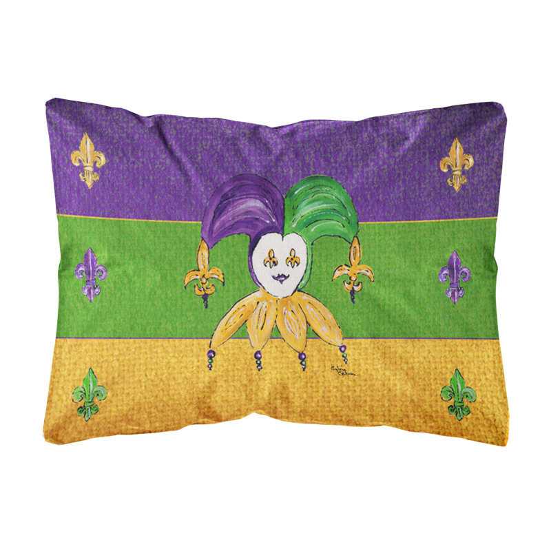 Coussin décoratif intérieur/extérieur mardi gras