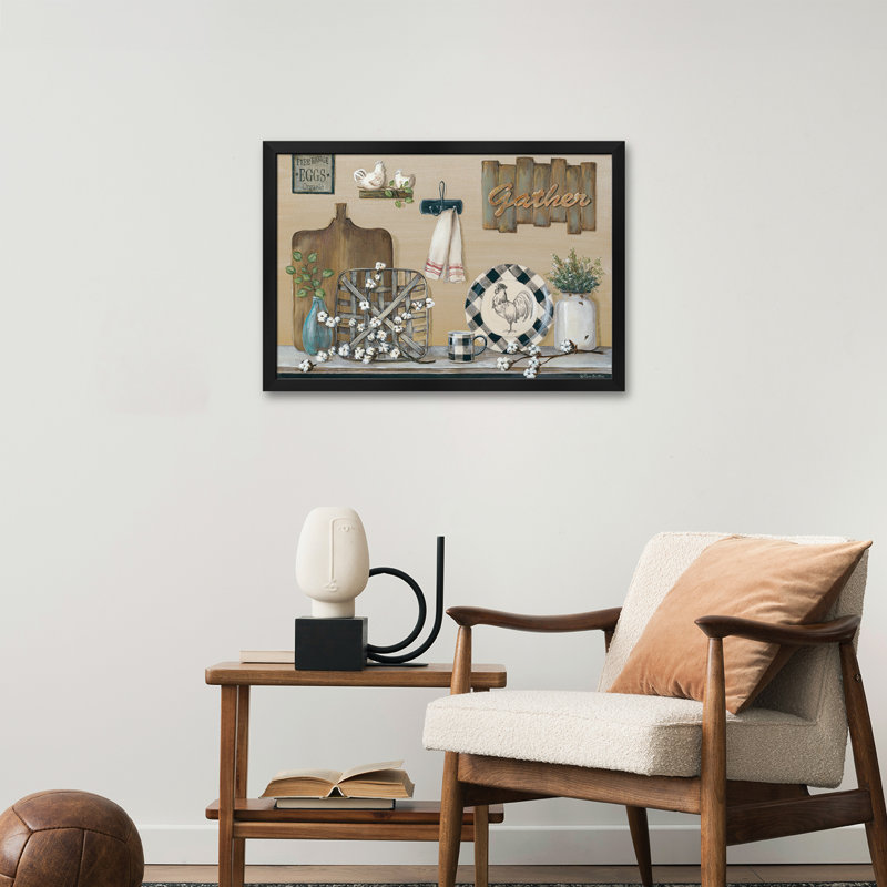 Farmhouse Kitchen Premium Framed Poster by Pam Britton, 16" H x 24" W