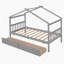 Lit en bois avec tiroirs-1801915781
