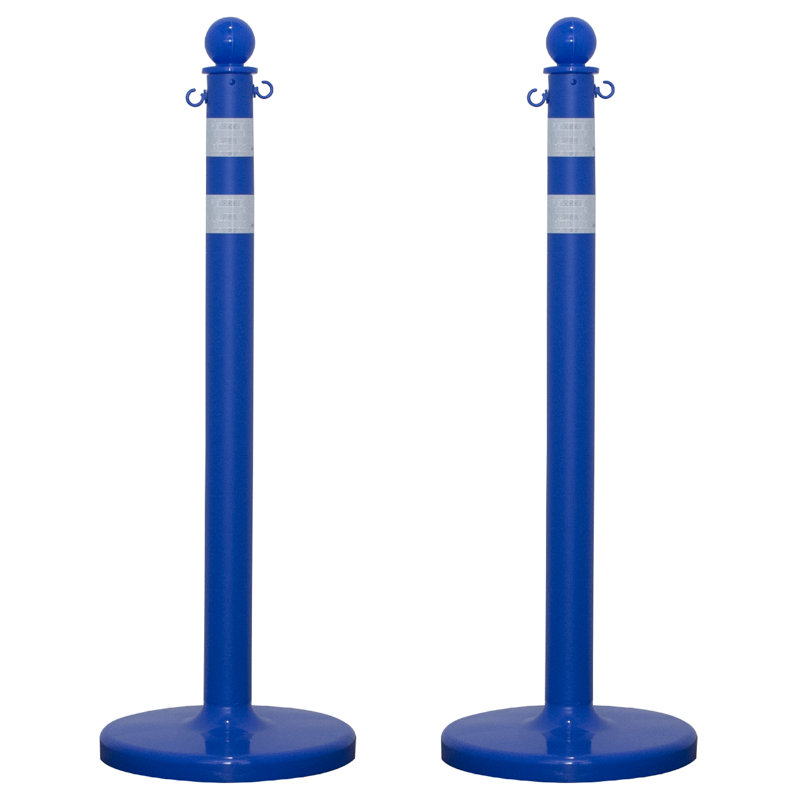 Poteaux de poteaux réfléchissants, Bleu