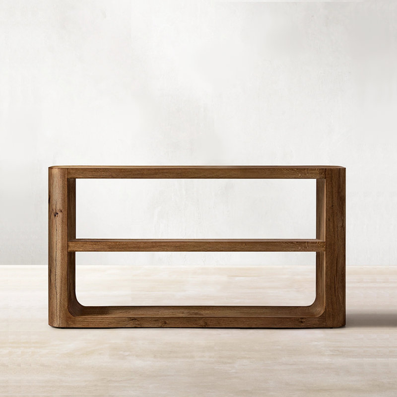 Console simple de style américain, Brun, H 29,9 po x l 48 po x P 12 po