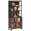 Buffet moderne de 72 po avec portes en verre et tablettes réglables, armoire de rangement multifonctionnelle avec rangement et tablettes ouvertes pour la salle à manger ou la cuisine-1650527283