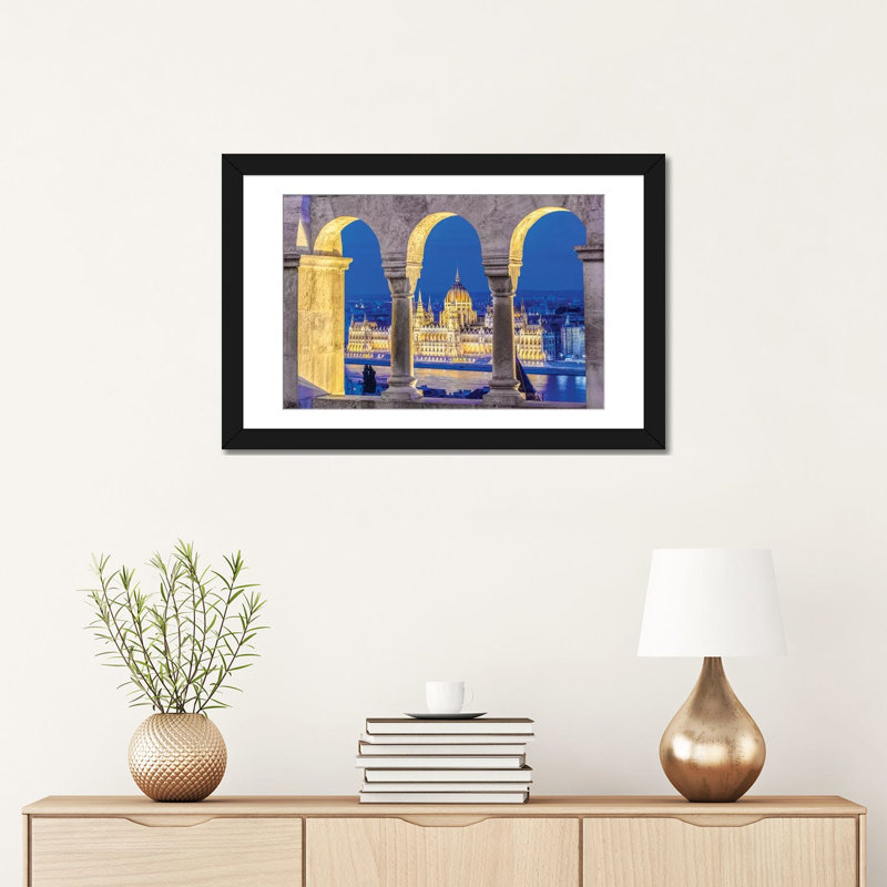 Reproduction de photo sur toile, H 16 po x l 24 po x P 1 po, Papier beaux-arts encadré noir, Blanc