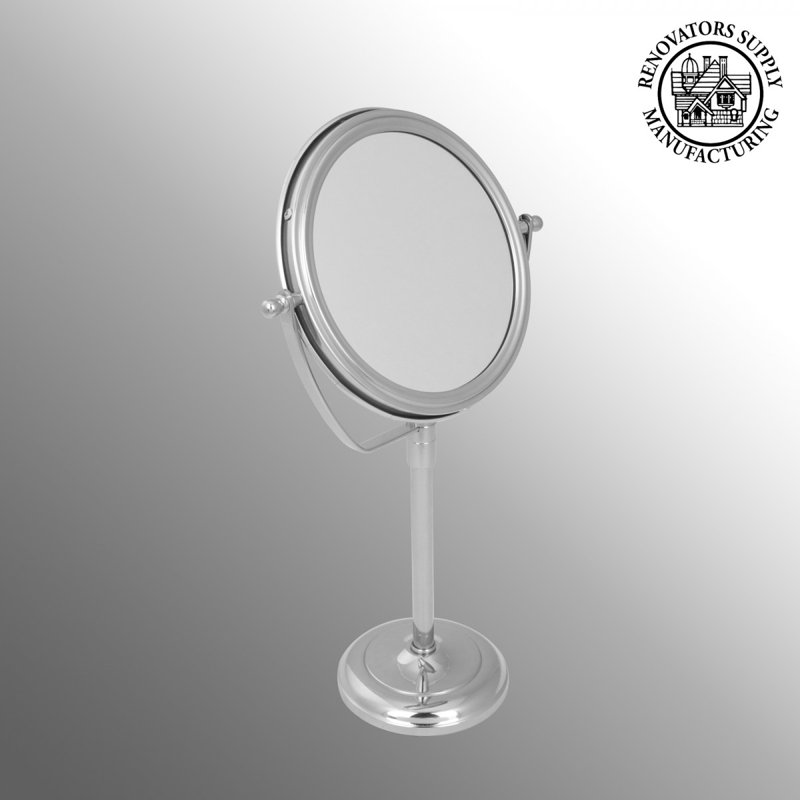 Chrome Plated Brass Double-Sided Vanity Mirror