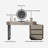 Makeup Vanity with Light mirror,5 drawers