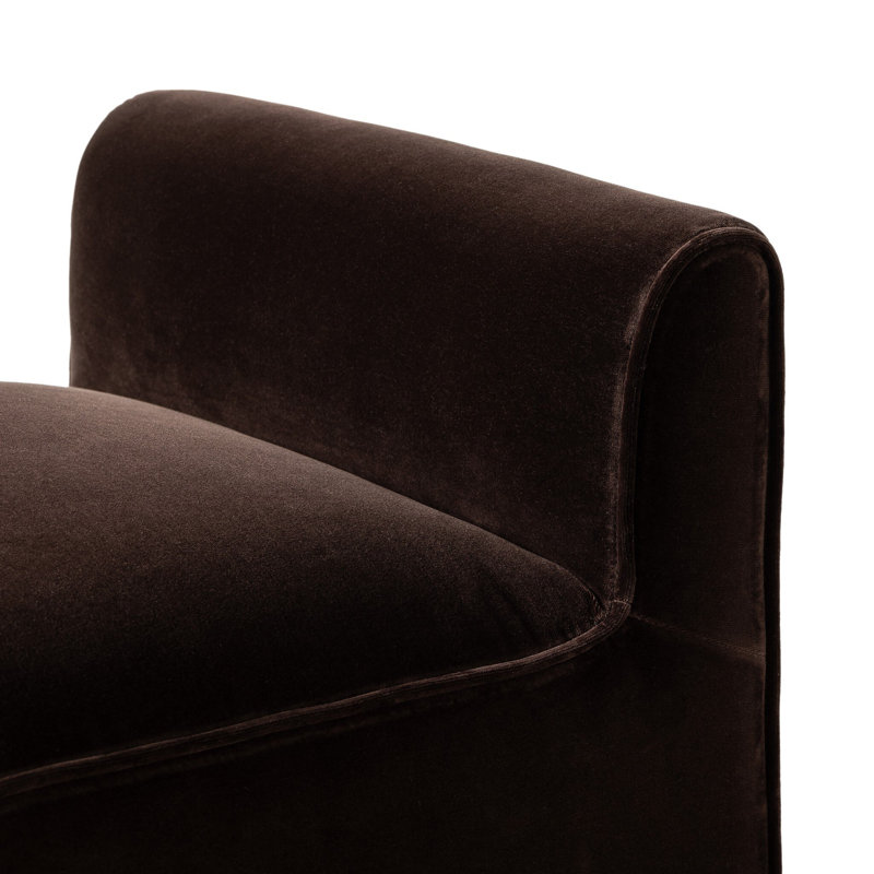 Allonia Upholstered Accent Stool, Surrey Cocoa