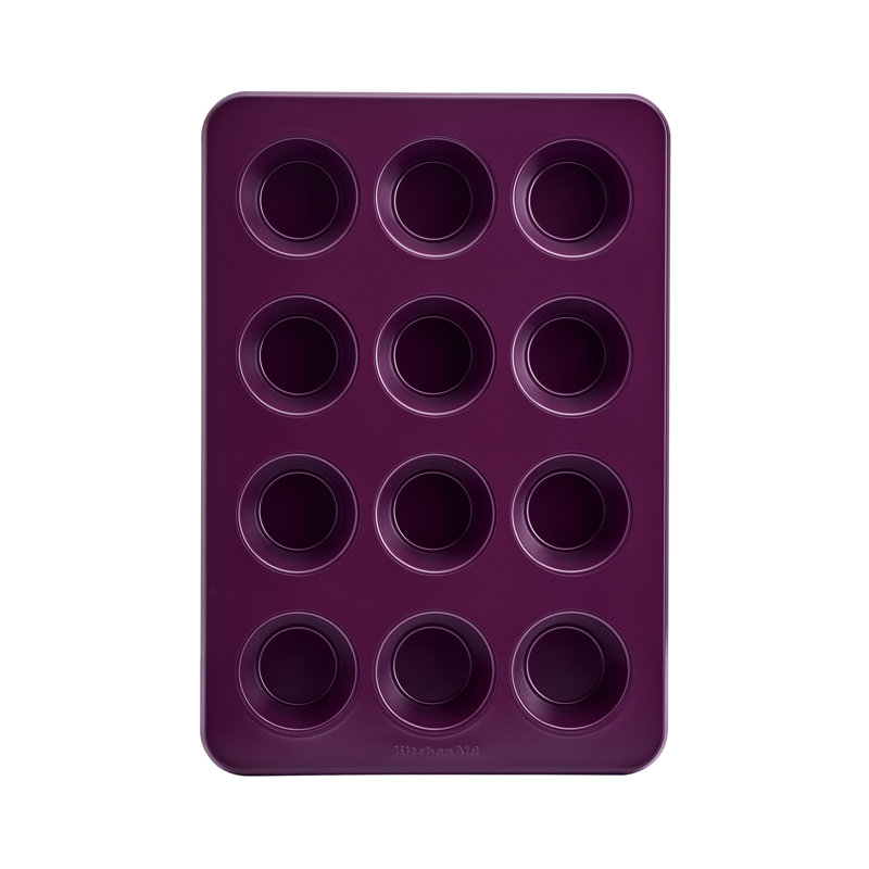 12-Cup Beetroot Nonstick Aluminized Steel Muffin Pan