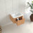 Rodgers 24" Wall-Mounted Floating Bathroom Vanity with Ceramic Sink