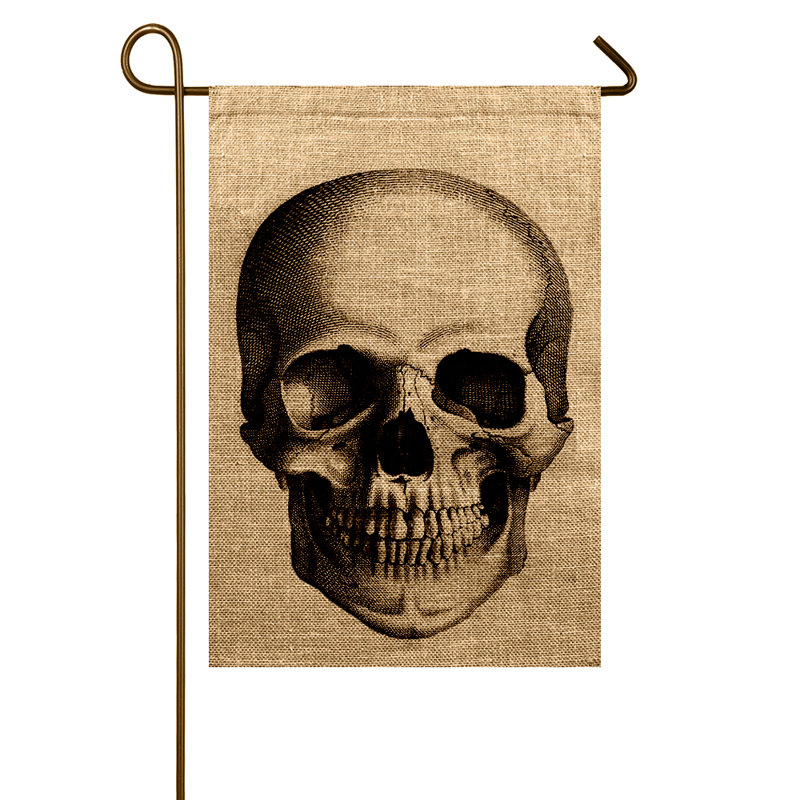Drapeau de jardin crâne