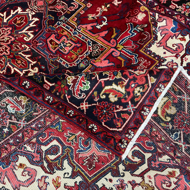 HERAT ORIENTAL Handmade Heriz Wool Rug