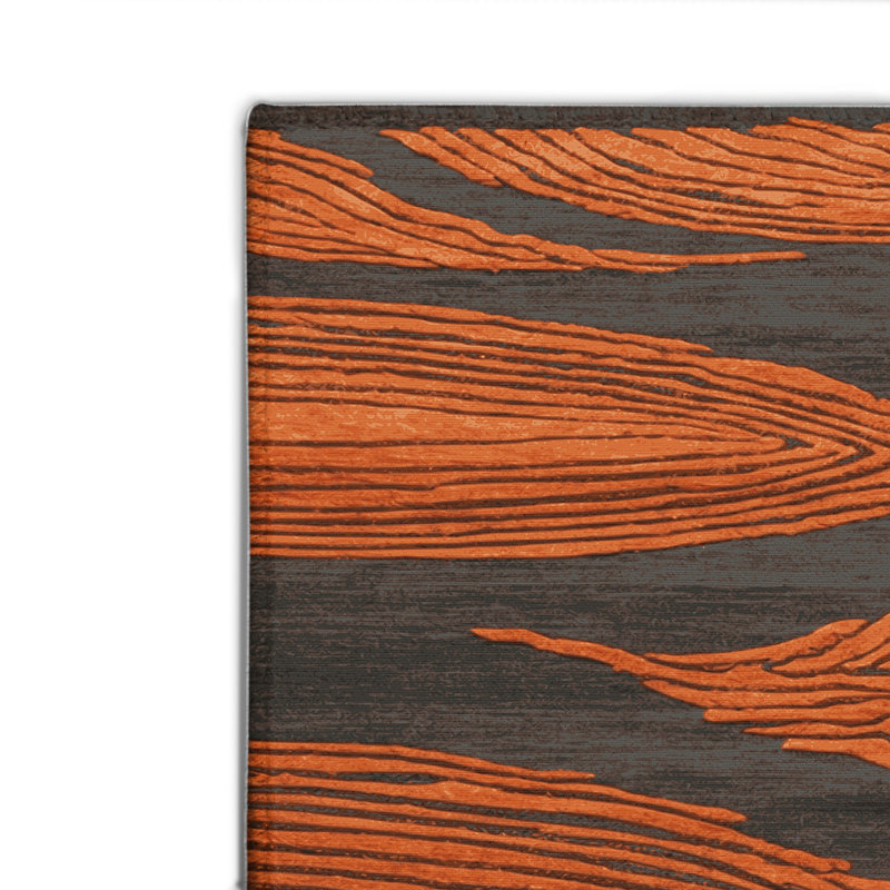ArtDeco Brown Indoor and Outdoor Area Rug, Rectangle 2' x 3'