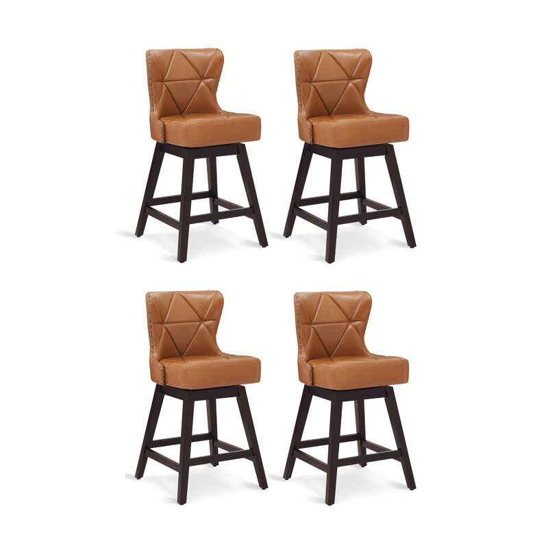 Tabouret de comptoir pivotant de 26 po Arabele, Chameau