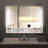 Modern 39X28 Inches Bathroom Cabinets, Medicine Cabinets With Mirrors And LED Lights, Bathroom Storage Cabinet With Multilevel Storage Compartments