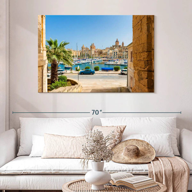Gillard Street à Senglea Marina, H 32 po x l 48 po