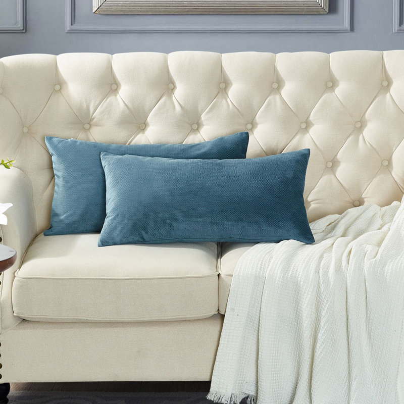 Housse de coussin lombaire 14 po Milliken, Bleu Orion
