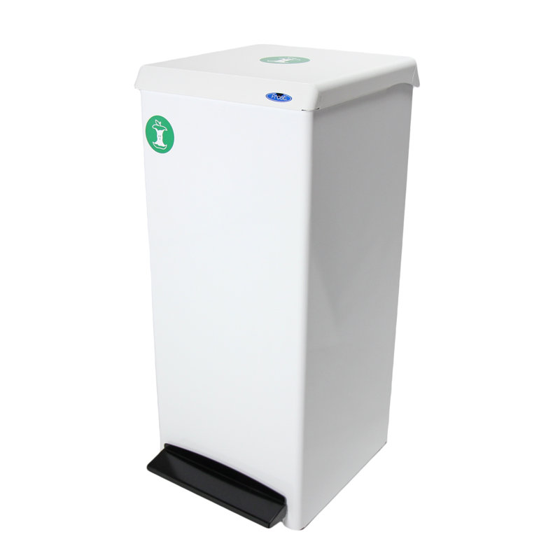 Steel Step On Trash Can Sets - 25.1 Gallons