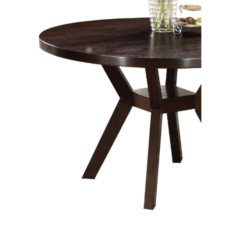 Dining Table Piece With Function - Tabletop, Middle Leg Shelf, Stable Rubberwood Structure Finish Practical Feature Shelf Feature, Base
