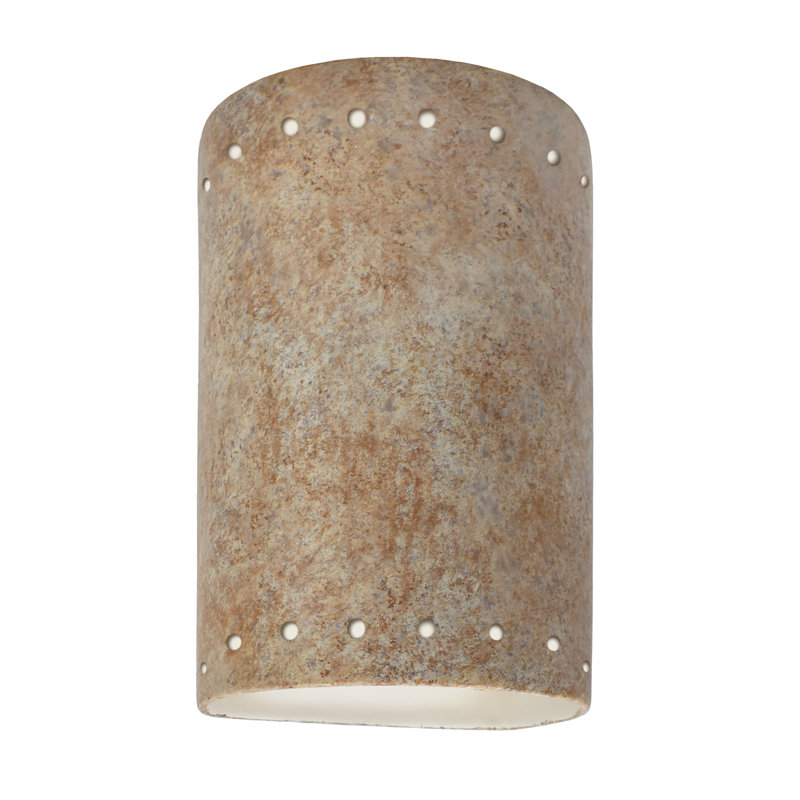 Ambiance Collection™ 1 - Light Outdoor Flush Mount, Harvest Yellow Slate, Yes, 12.5" H x 7.75" W x 4" D
