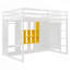 Lit mezzanine en bois avec tablettes de garde-robe intégrées et armoire pour des solutions de rangement peu encombrantes-679942300-679942308