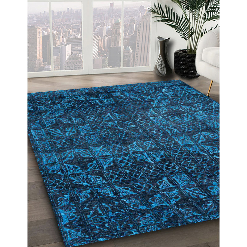 Abstract Indoor Rug, Square 6'